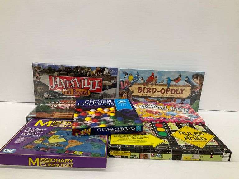 Various Board Games - Bird-Opoly, Janesville On Board, Are You Smarter Than a 5th Grader...Some are Sealed image