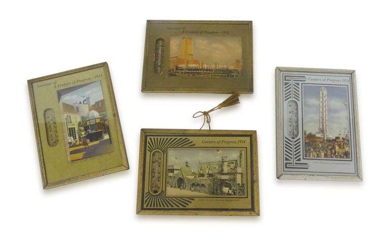 Four Century of Progress World's Fair Souvenir Thermometers image