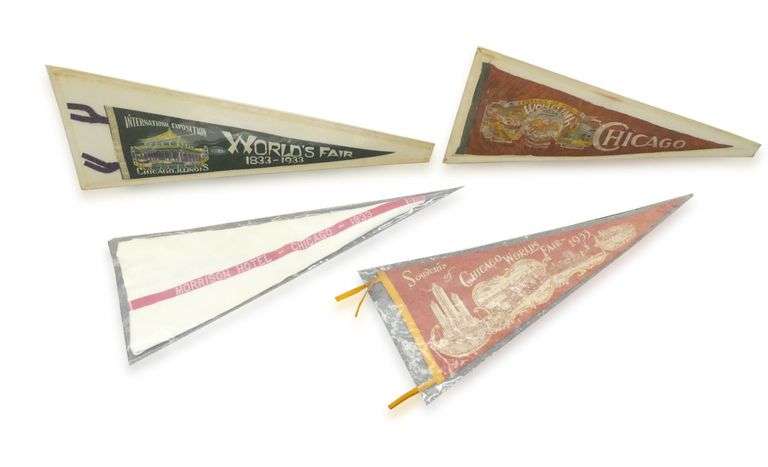 Century of Progress Chicago World's Fair Pennant Collection image