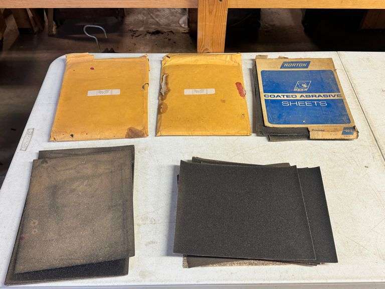 Group of Abrasive Sandpaper Sheets image