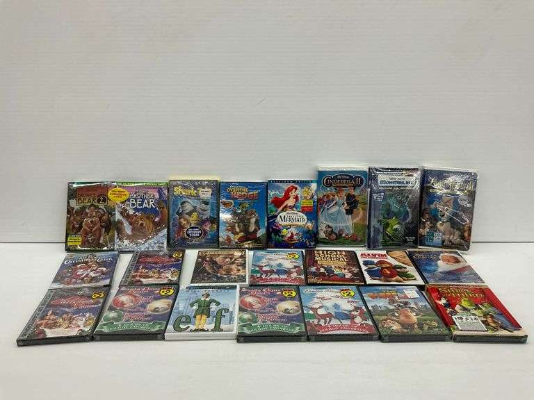 Children's DVD and VHS Movie Lot - Primarily Sealed image