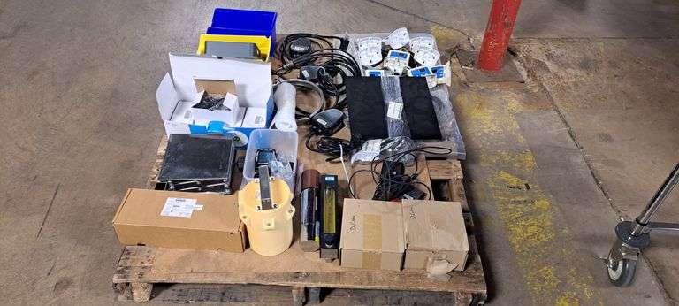 Pallet of Industrial Parts and Accessories ... See Photos image