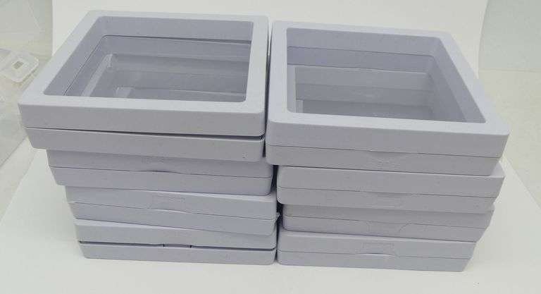 Eight Clear Display Cases with Floating Effect image