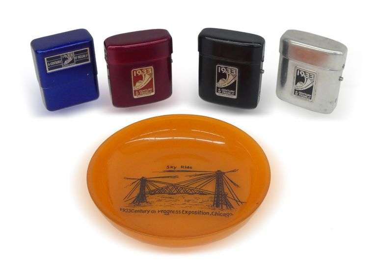 1933-1934 Century of Progress Exposition Lighters and Souvenir Dish image