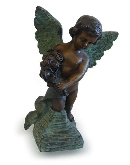 Cast Bronze Cherub Sculpture image