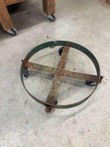 Metal Barrel Dolly ... 5 in. Tall and 19 in. Diameter image