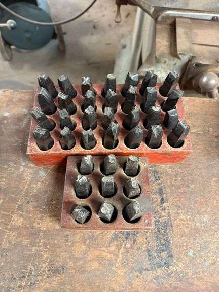 Steel Number & Letter Stamp Set ... See Photos ... Roughly 1/2 in. per image