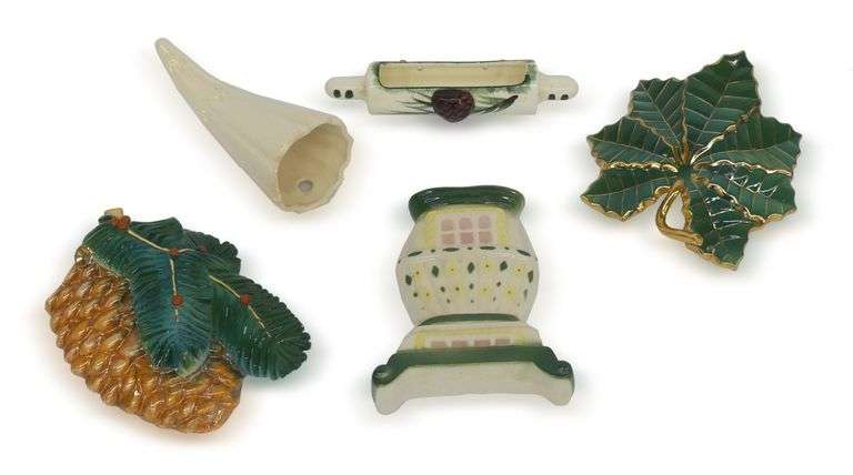 Vintage Finds Including Pinecone, Leaf, and Rolling Pin image