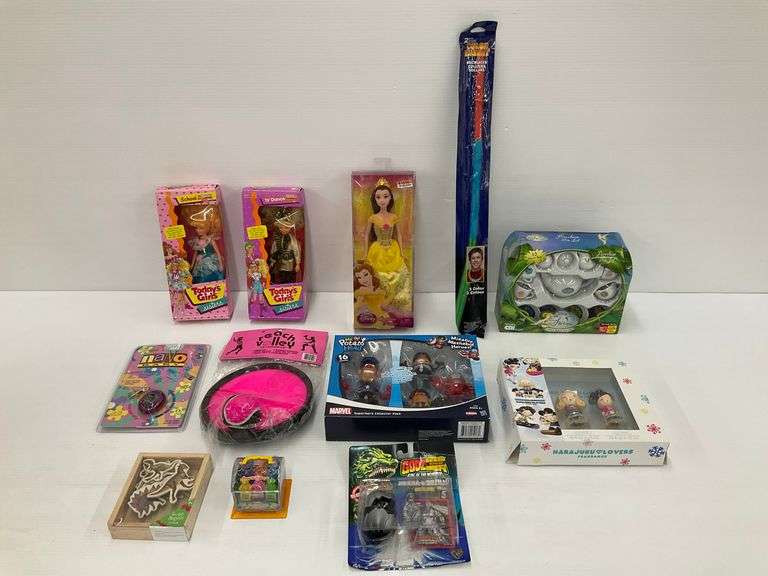 Toy Bundle with Dolls, Godzilla, Perfume, Tea Set, and More image