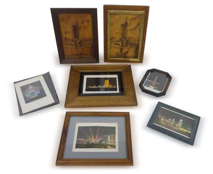 Collection of Hall of Science Wood Carvings and Framed Prints image