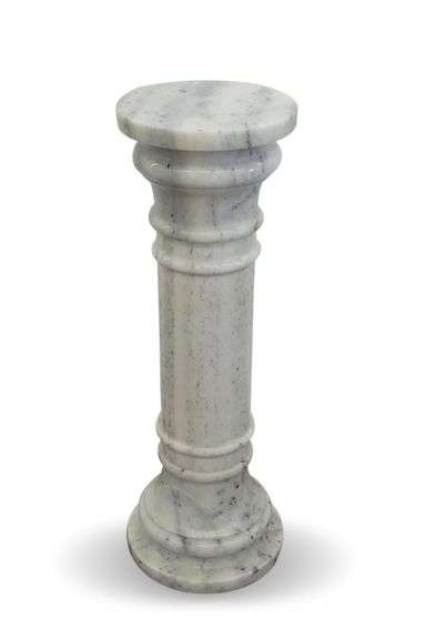 Marble Column Pedestal Plant Stand image