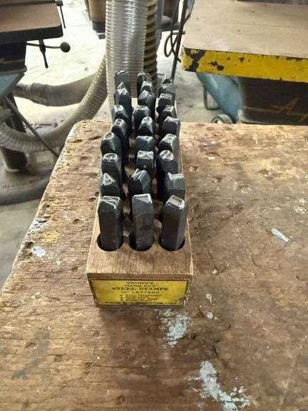 Young Bros Hand Cut Steel Letter Stamp Set - 1/4 in. image