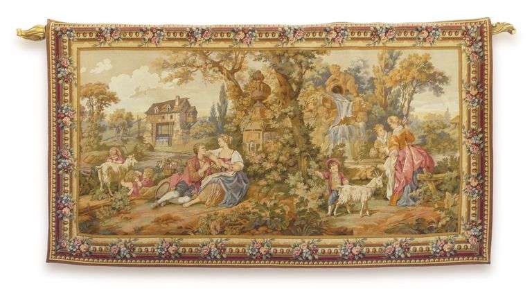 Point Genre Gobelins Tapestry image
