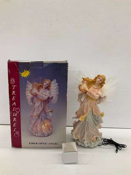 Treasures Fiber Optic Angel Figurine with Box image