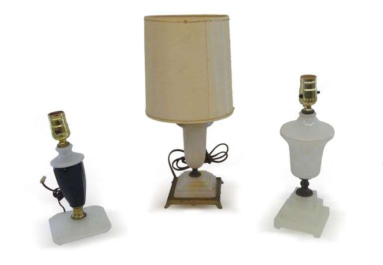 Three Houze Glass Table Lamps image