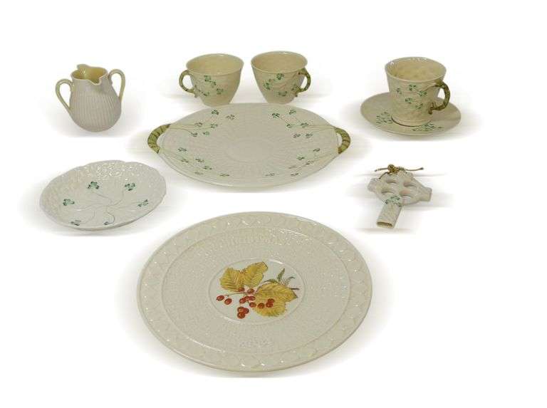 Belleek Ireland Porcelain 9-Piece Group image