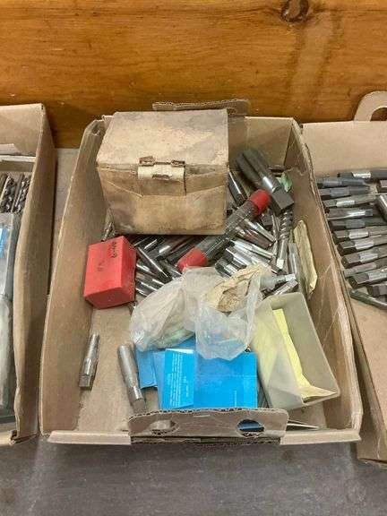 Assorted Taps and Tooling with Dayton Portable Tapper Box image