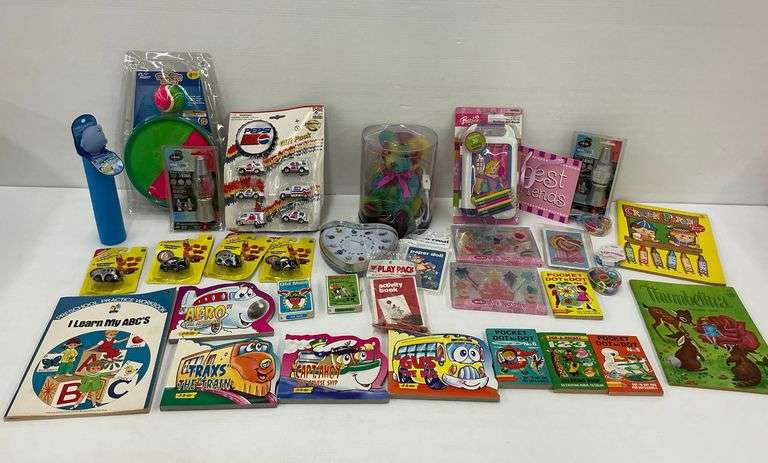 Activity Books, Toys, and More... see description and photos image