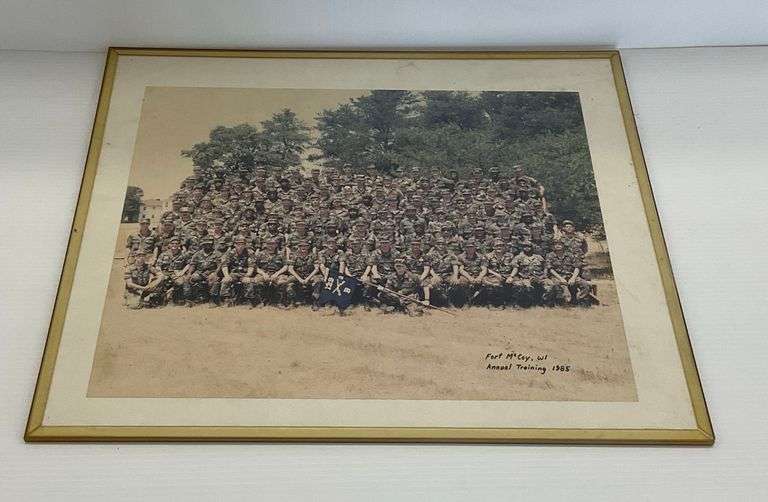 Framed Fort McCoy Wisconsin Army Training 1985 Photo image