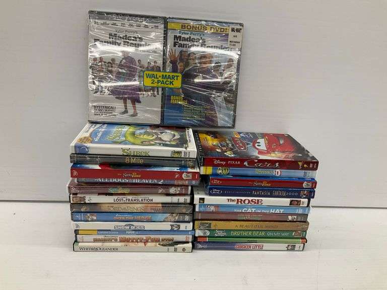 Primarily New DVD Movies - Tyler Perry, Shrek, Cars, Disney, and More image