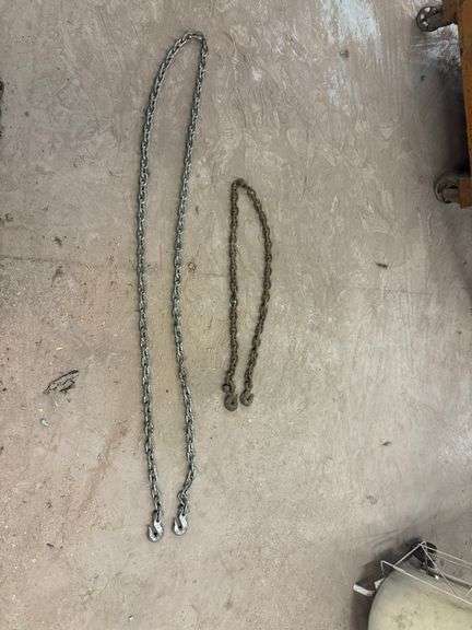Two Metal Chains ... One is 3/8 in. image