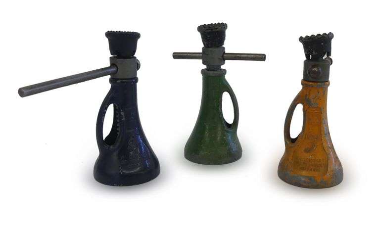 Three Miniature Simplex Screw Jacks... Century of Progress Souvenirs image