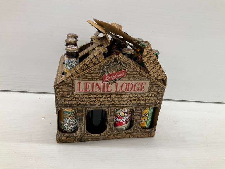 Leinenkugel's Beer Bottles in Lodge Style Cardboard Box...NO SHIPPING image