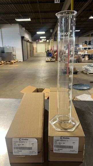Three New in Box Kimble Graduated Cylinders - 1000mL image