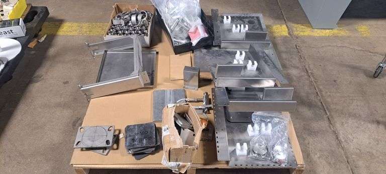 Group of Industrial Metal Parts - See Description image
