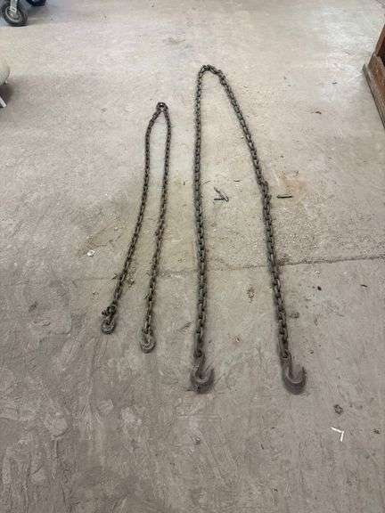Two Metal Chains ... One is 1/2 in. image