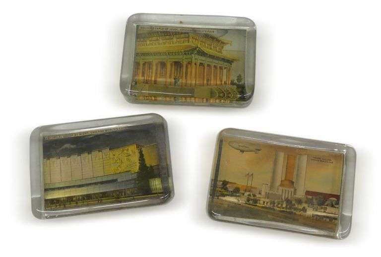 Three Century of Progress Chicago World's Fair Paperweights image