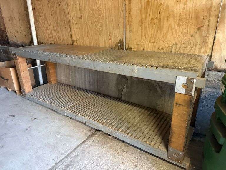 Rolling Wooden Cart ... 41 x 127 x 30 in. image