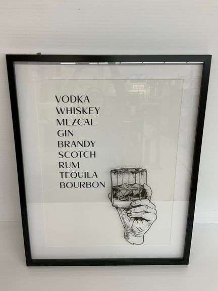 Framed Cocktail Spirits Art Print image