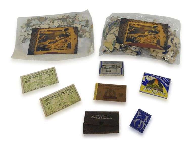 1933-1934 Chicago World's Fair Memorabilia Assortment image