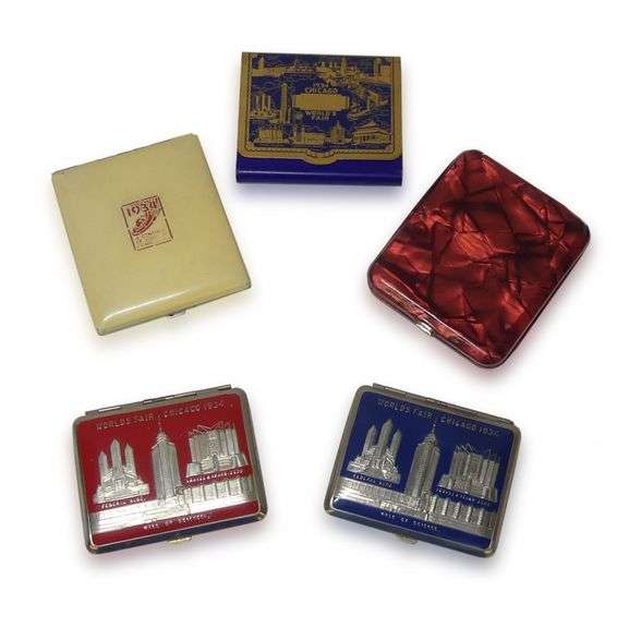 Five Chicago World's Fair 1933-1934 Cigarette Cases image