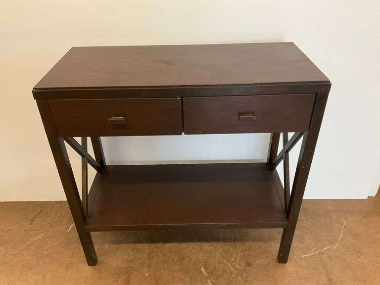 Accent Table with Drawers and Shelf image