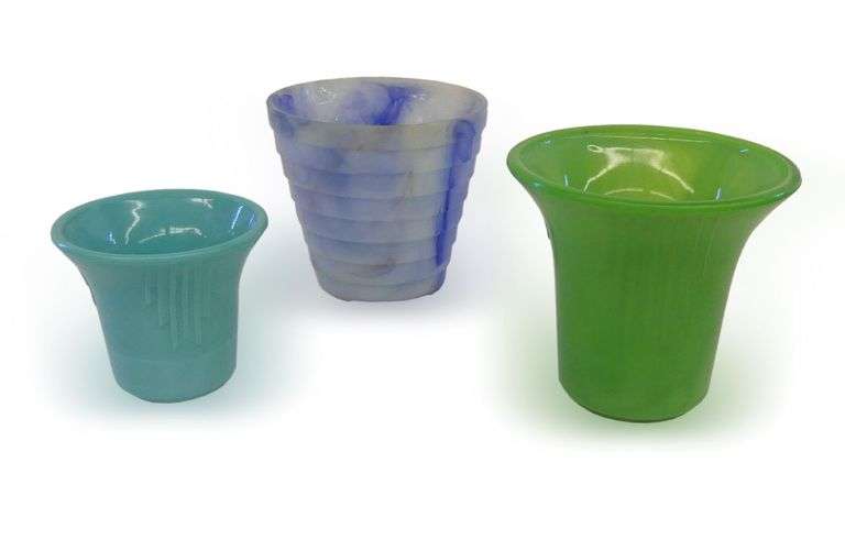 Three Vintage Glass Vases image