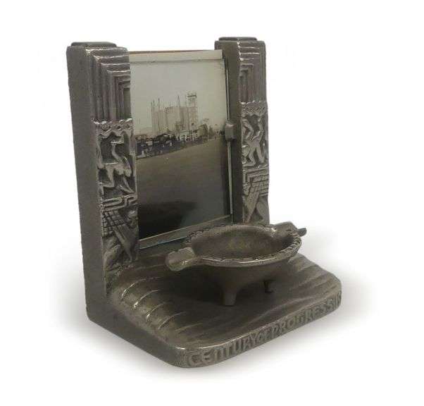 Art Deco "Century of Progress" Chicago World's Fair Photo Frame/Ashtray image