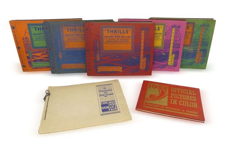 1933-1934 Chicago World's Fair Souvenir Books & Ephemera Lot image