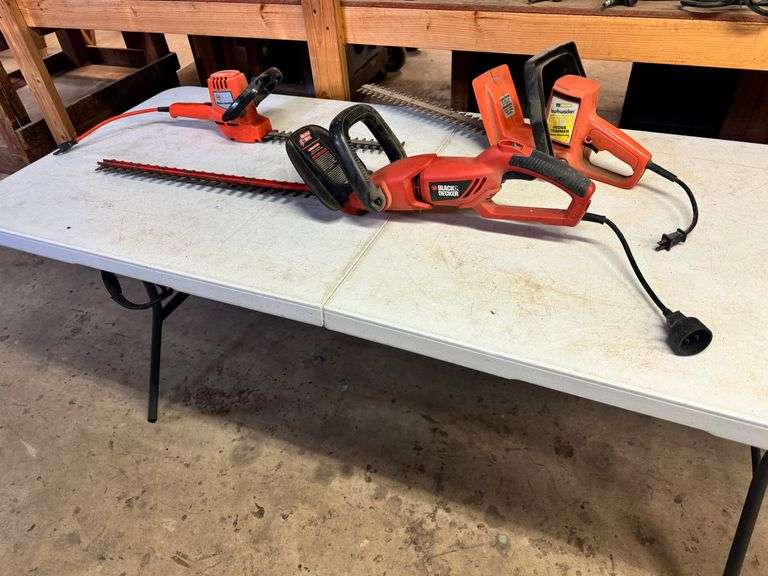 Three Electric Hedge Trimmers image