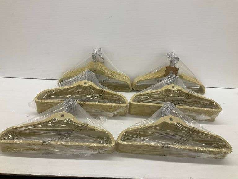 Six Packs of Non-Slip Clothes Hangers image