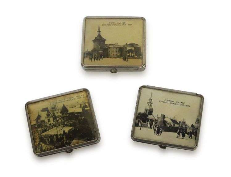 Three Chicago World's Fair Century of Progress Compacts image