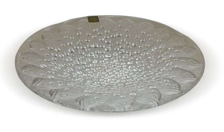 Lalique Cristal Paris Glass Shallow Bowl image