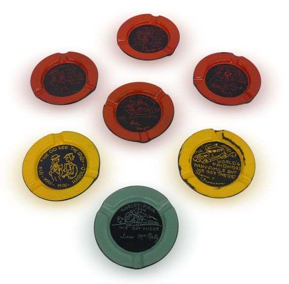 Seven Century of Progress World's Fair Ash Trays 1933-1934 image