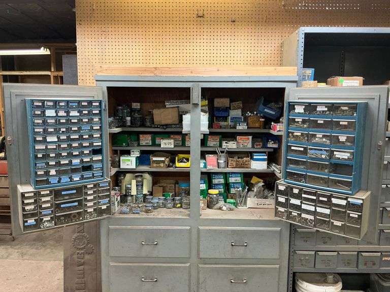 Assorted Hardware & Parts Organizers ... Contents Only image