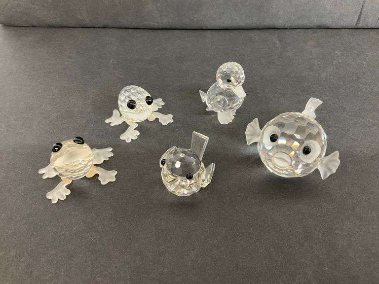 Five Swarovski Crystal Animal Figurines image