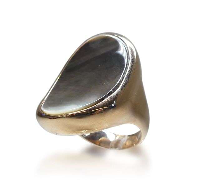 Honora Bronze & Mother of Pearl Ring, Made in Italy... Size 9 image
