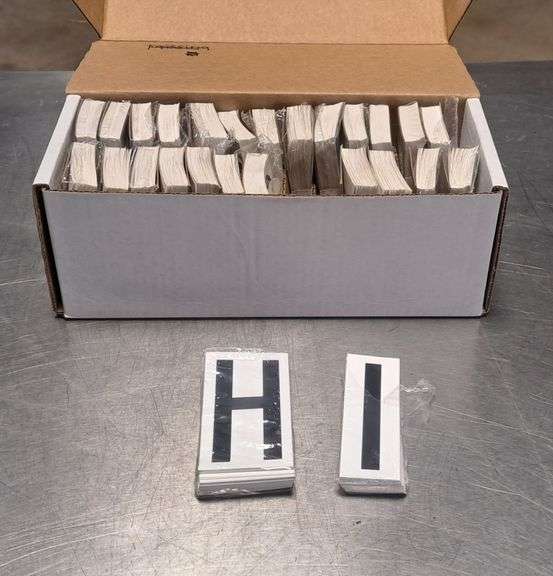 Uline Vinyl Label Kit - A to Z ... 3.5 in. Letters image