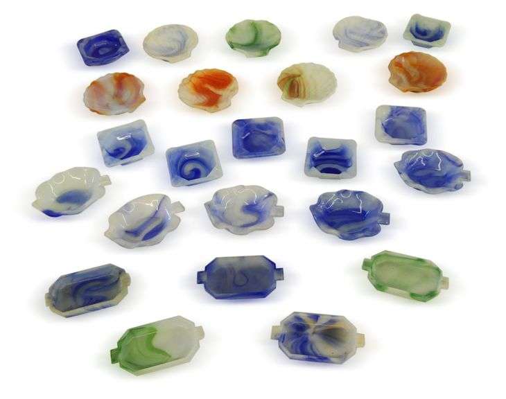 Assortment of Small Vintage Glass Dishes image