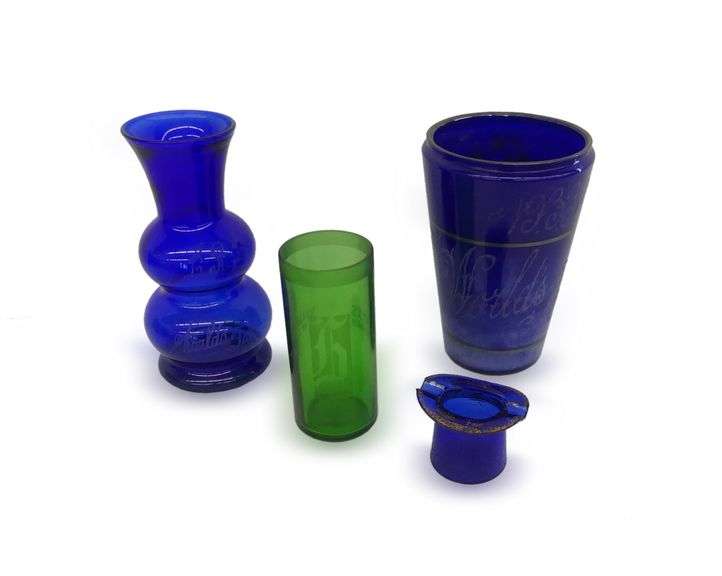 World's Fair 1933-1934 Cobalt and Green Glassware image